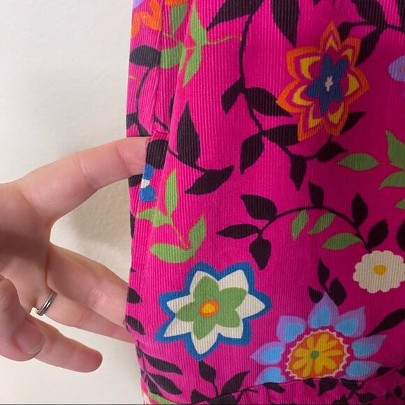 Gap Kids Corduroy Pink Floral Dress w Pockets XS - Picture 11 of 11